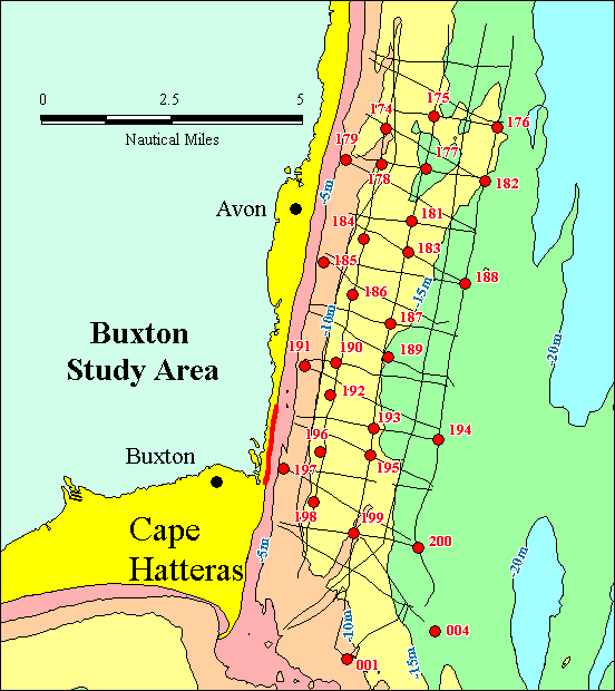 Map of Buxton Study Area